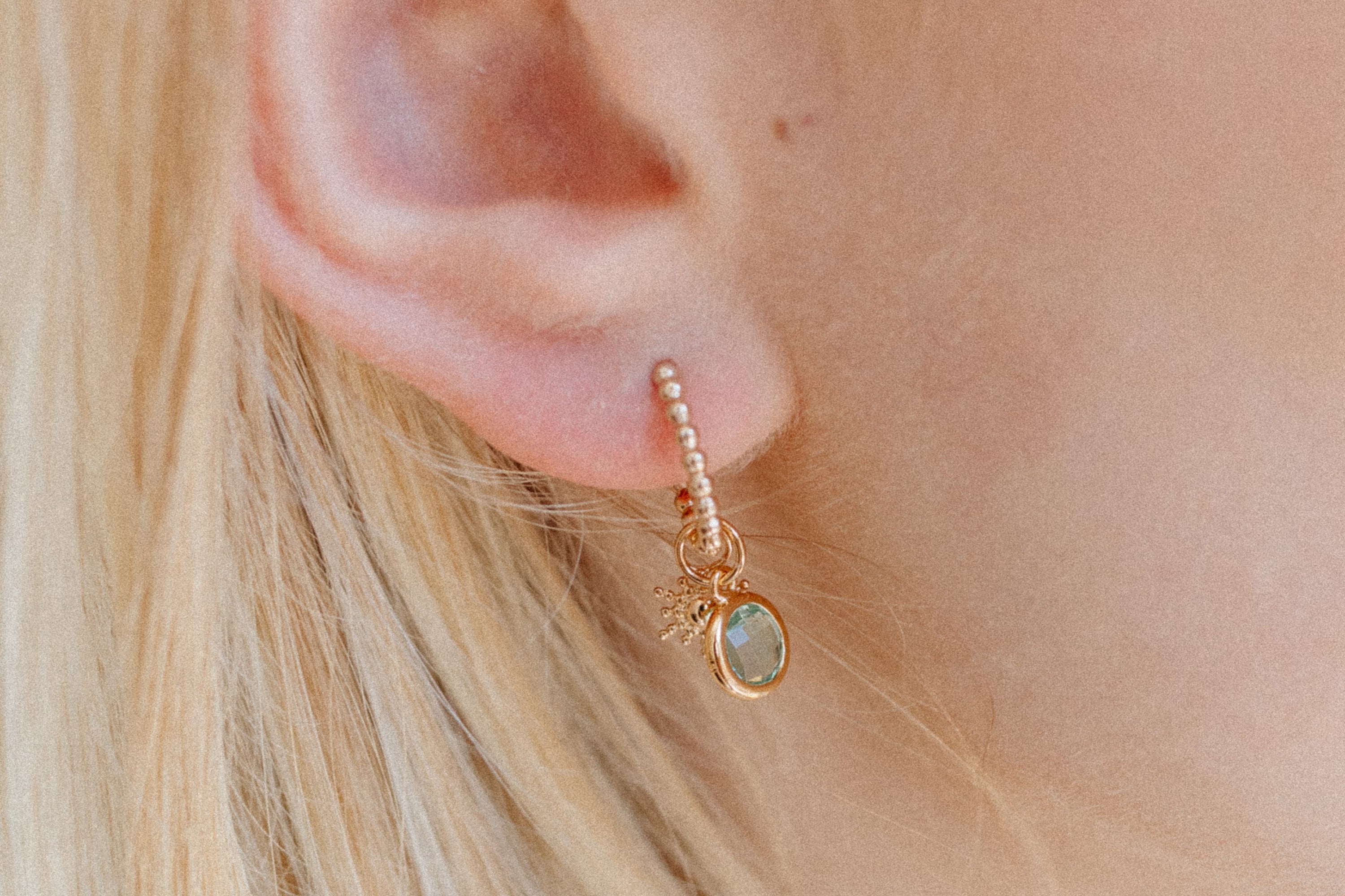 Grønn sirkel charm