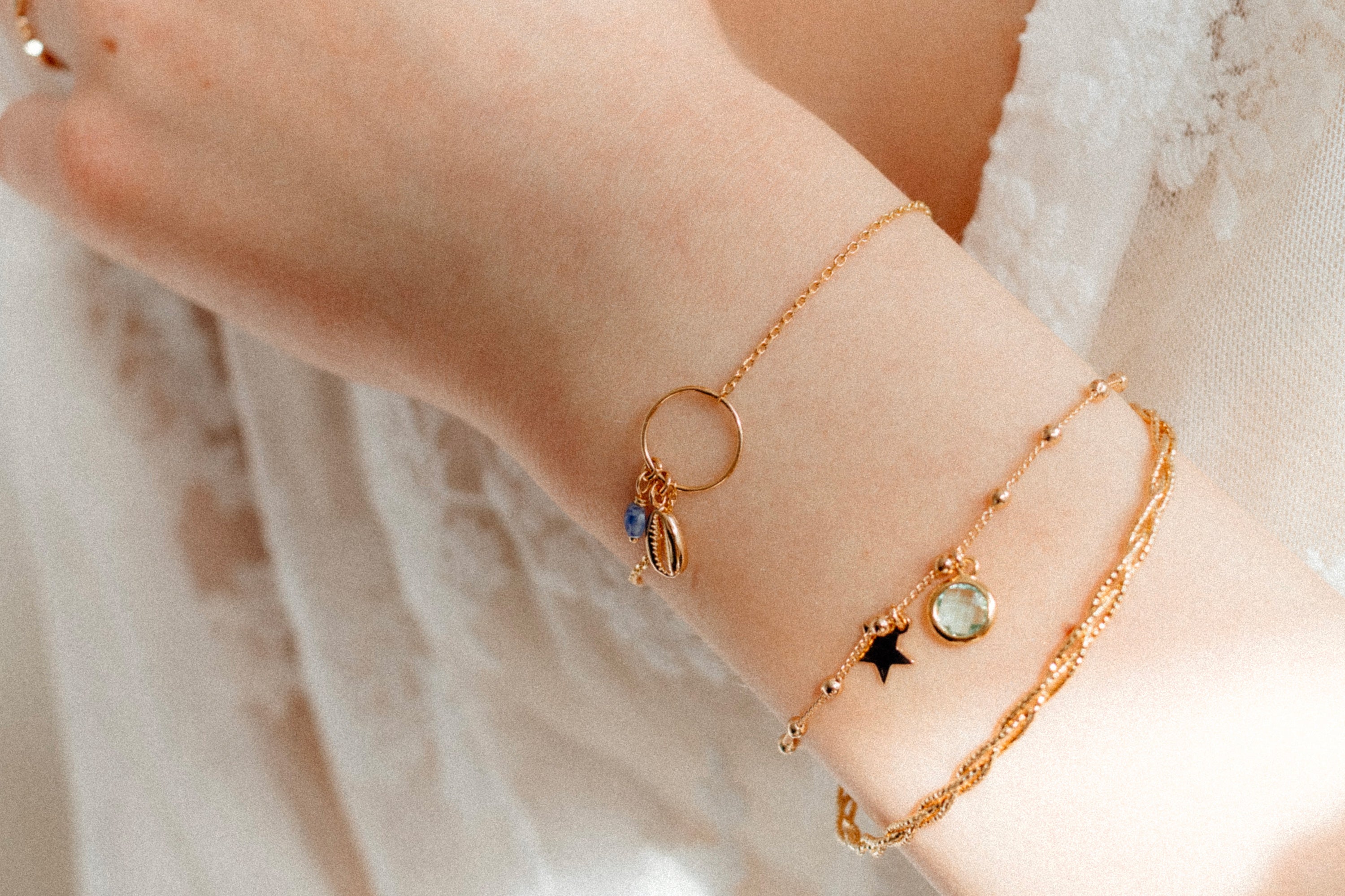 Grønn sirkel charm