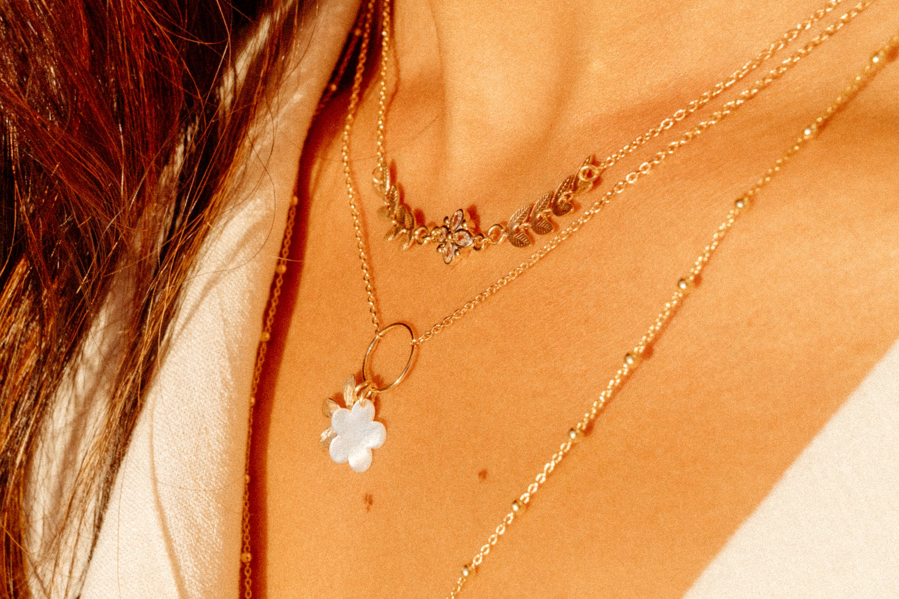 Blomst perlemor charm