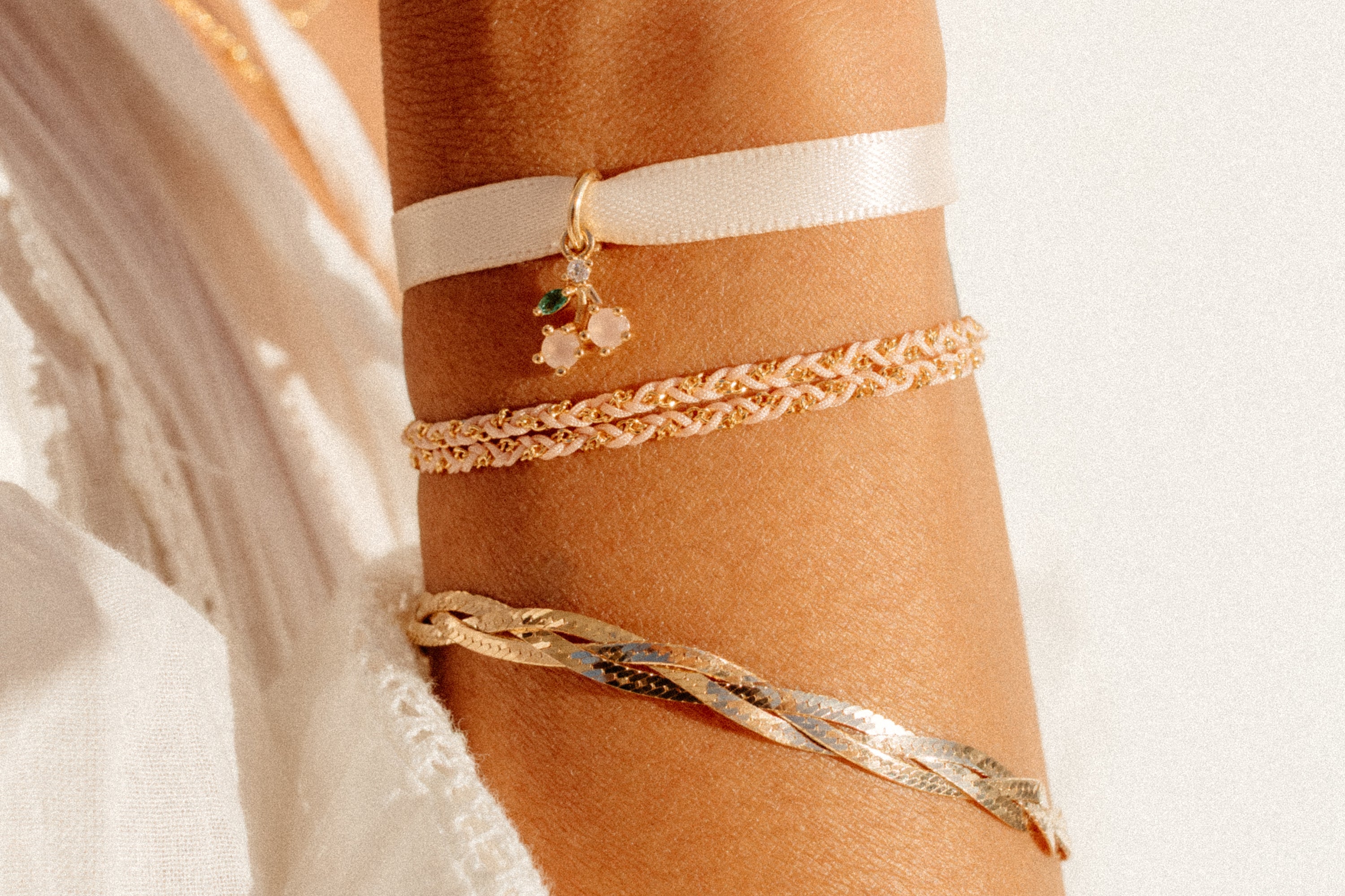 Bandarmbånd satin