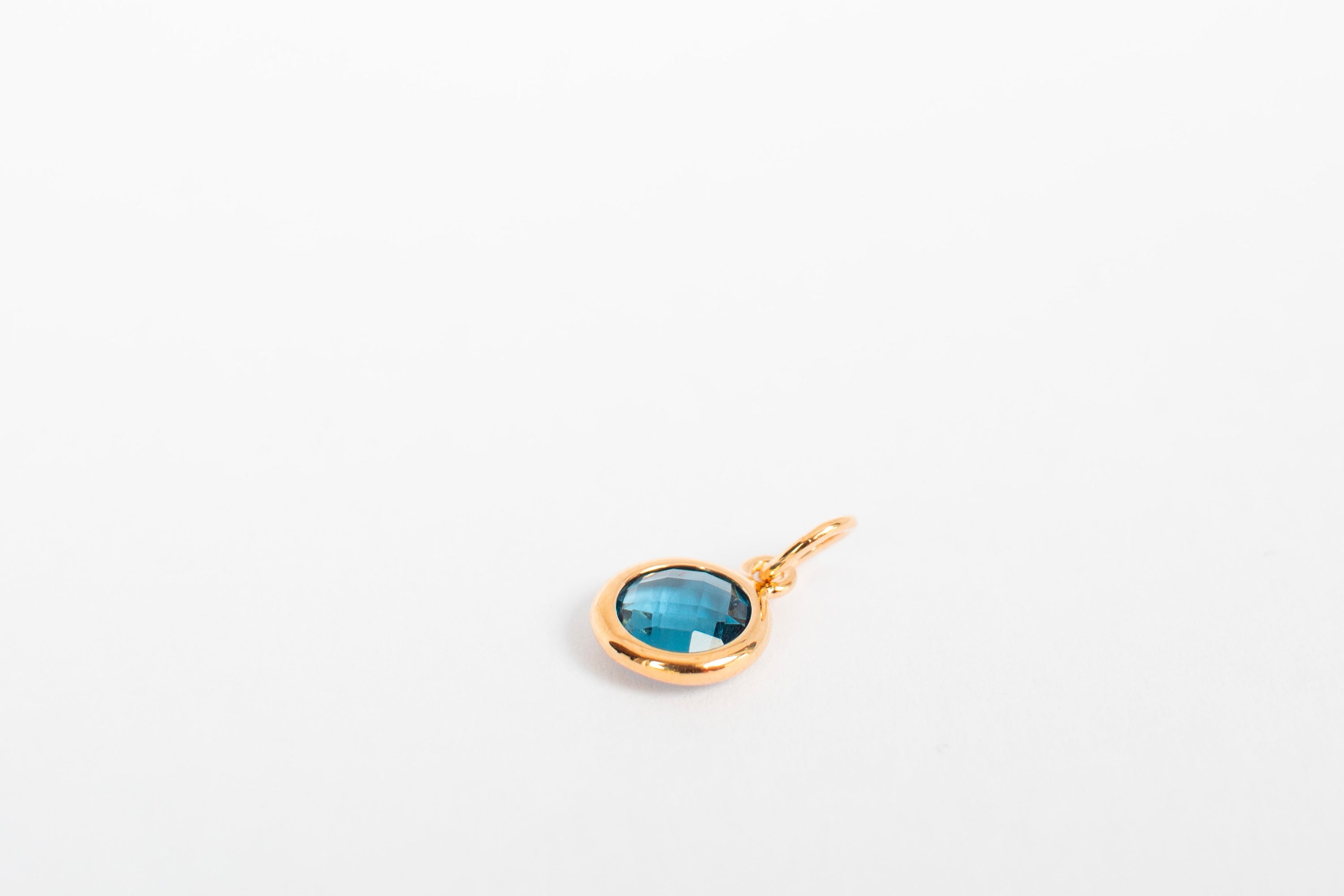 Blå sirkel charm