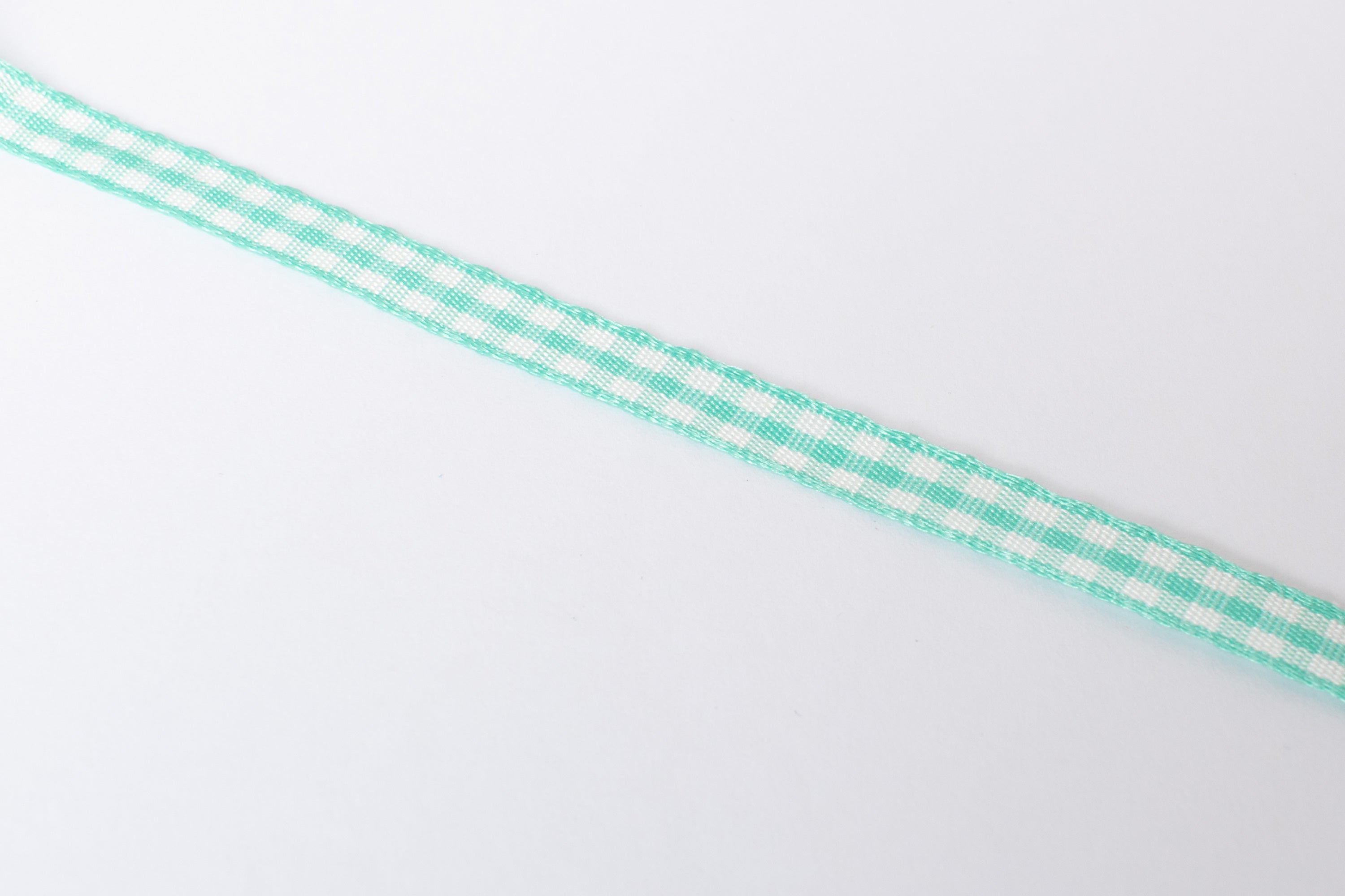 Bandarmbånd vichy azurblå