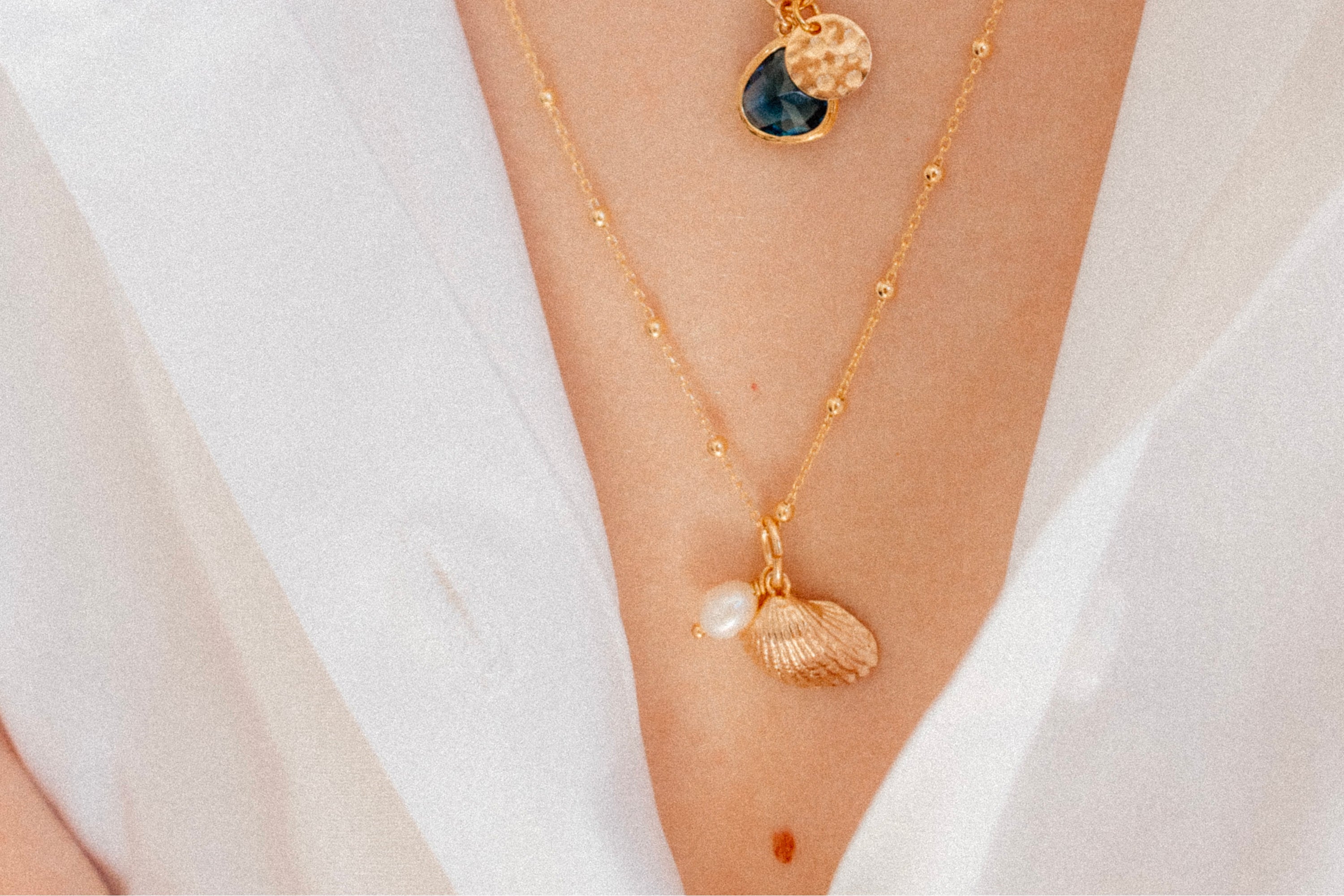 Liten perlemor charm