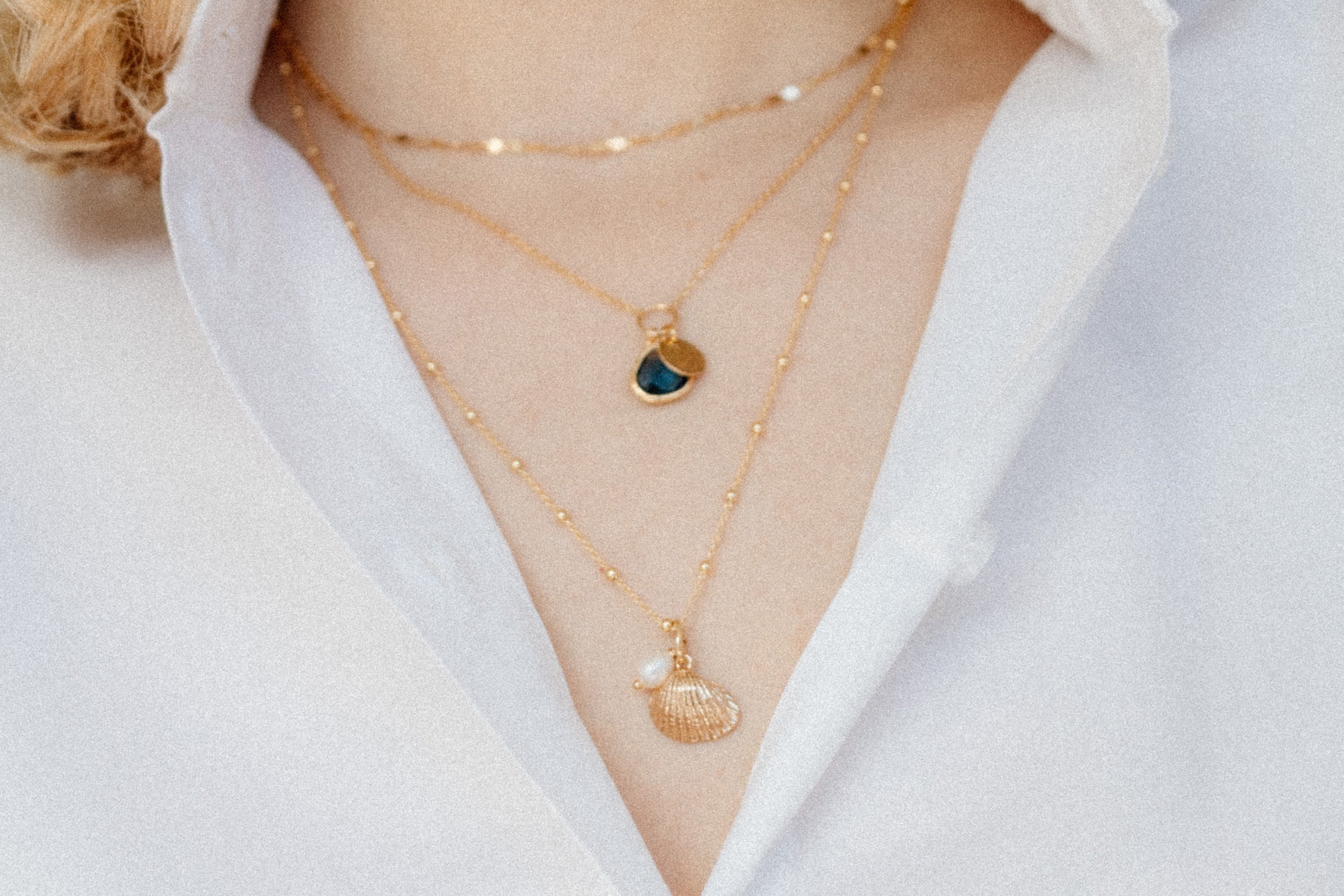 Liten perlemor charm