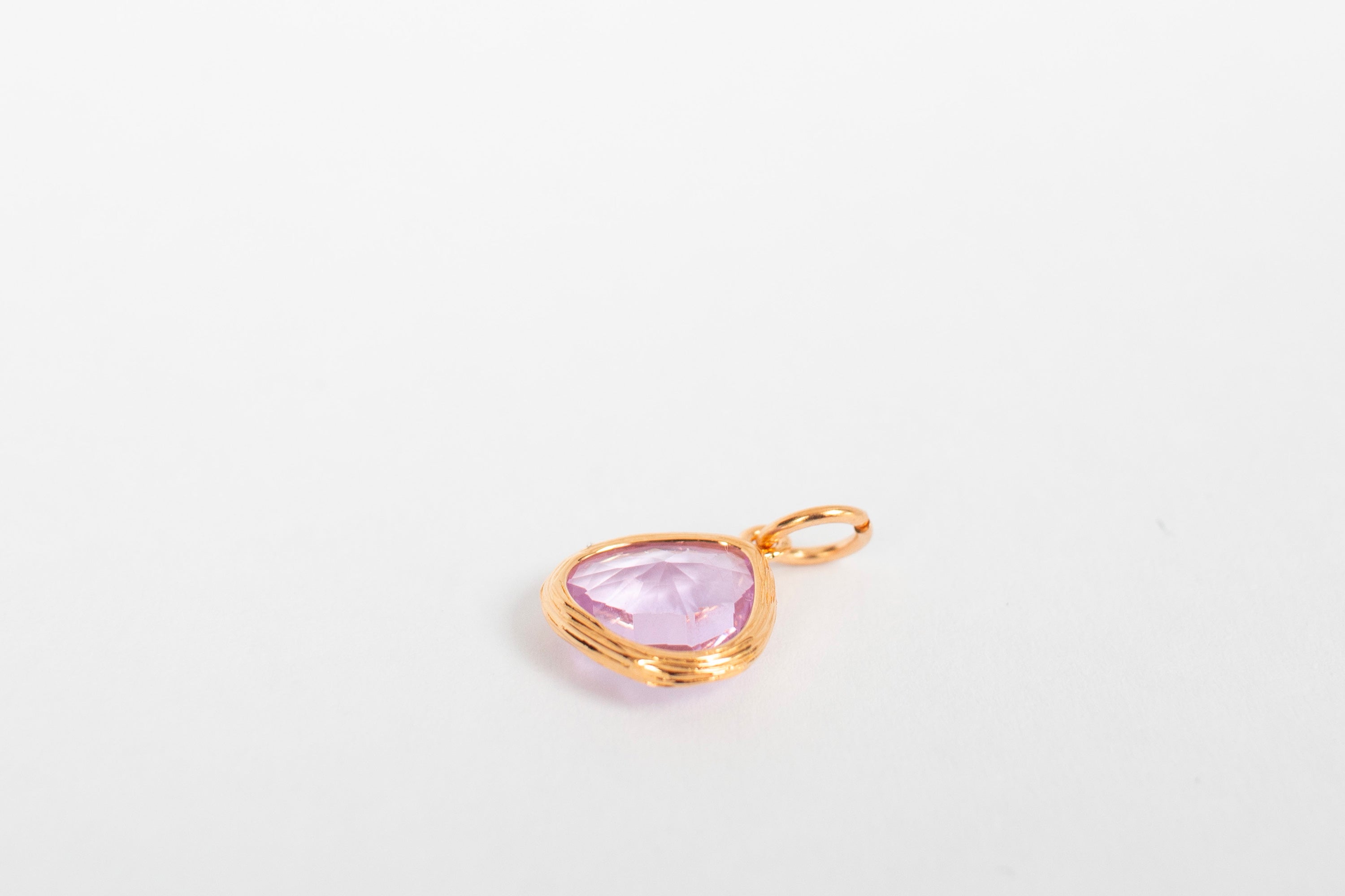 Rosa stor dråpe charm