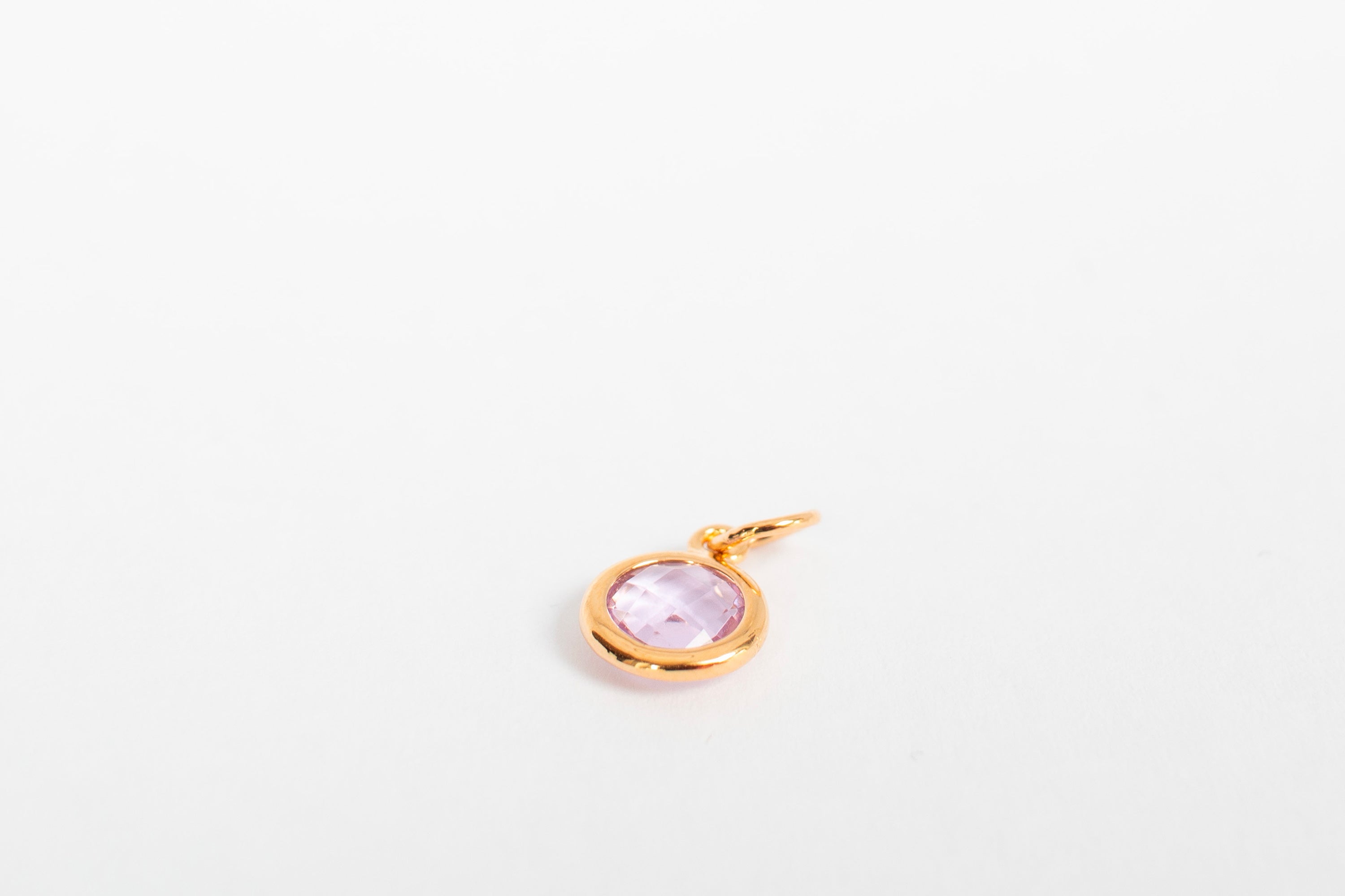 Rosa sirkel charm